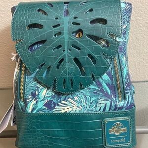 UNIVERSAL Jurassic World Park Rebirth Velociraptor Loungefly mini backpack